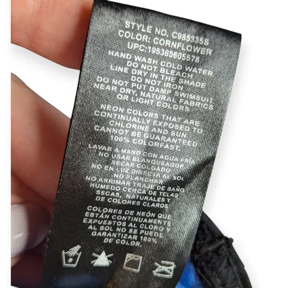 ZeroXposur Vibrant Cornflower 4 Way Stretch Lightweight Swim Top Size Large NWT - Picture 11 of 15